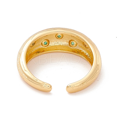 Cubic Zirconia Cuff Rings RJEW-P026-07G-1