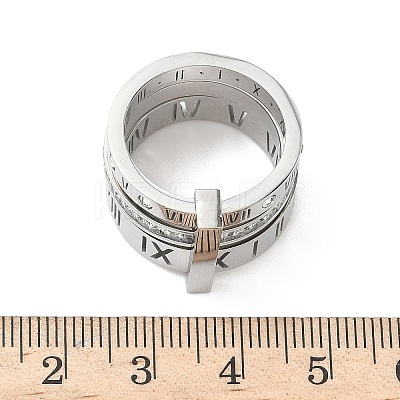 304 Stainless Steel Cubic Zirconia Finger Rings for Women Men RJEW-F189-06P-1