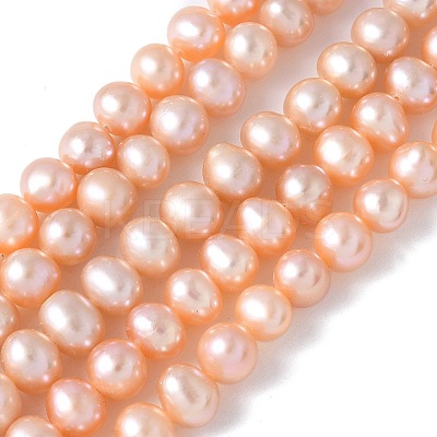 Natural Cultured Freshwater Pearl Beads Strands PEAR-I007-07O-05D-1