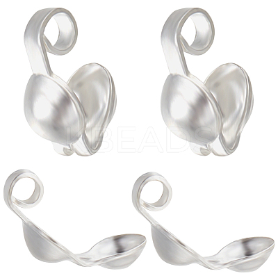 20Pcs 925 Sterling Silver Bead Tips STER-BBC0005-40S-1