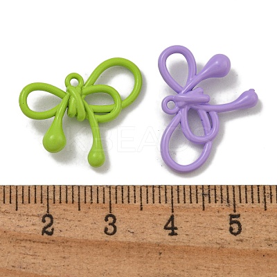 Spray Paint Alloy Pendants PALLOY-F312-34-1