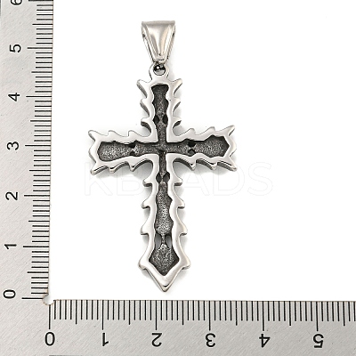 316 Surgical Stainless Steel Pendants Rhinestone Setting STAS-E212-111AS-1