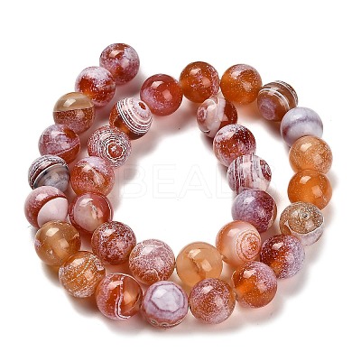 Dyed Natural Agate Beads Strands G-G203-10K-12mm-1