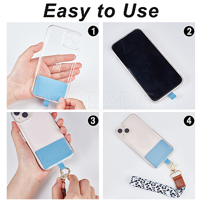 24Pcs 12 Colors Cloth Cell Phone Lanyard Tether FIND-GA0002-88-1