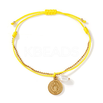 Bohemian 304 Stainless Steel Charm Bracelets WO6368-18-1
