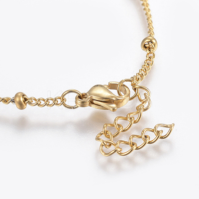 304 Stainless Steel Anklets X-AJEW-H013-04G-1