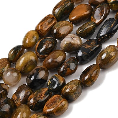 Natural Pietersite Beads Strands G-A286-A01-03-1
