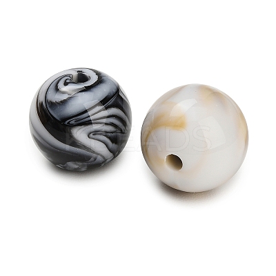 Two Tone Opaque Acrylic Beads AC-CBA6BCC-14-1