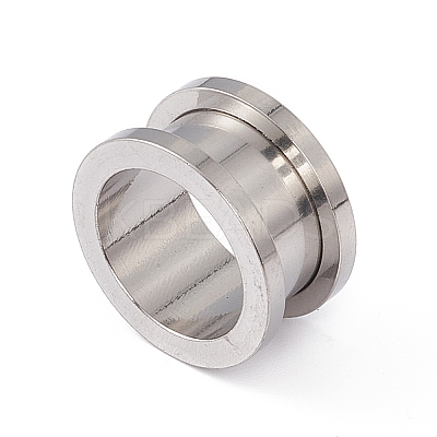 Non-Tarnish 304 Stainless Steel Ear Plugs Gauges EJEW-G317-01L-P-1