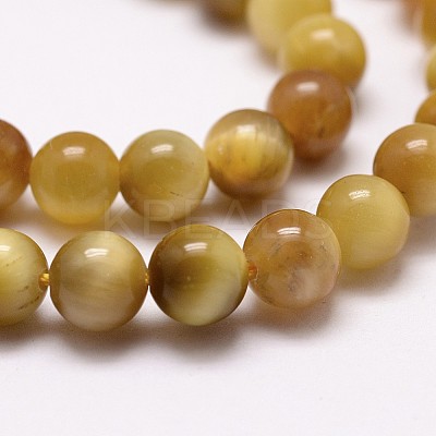 Natural Tiger Eye Bead Strands G-G735-23-12mm-03-1