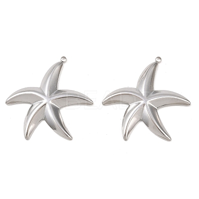 304 Stainless Steel Pendants STAS-P424-02P-1