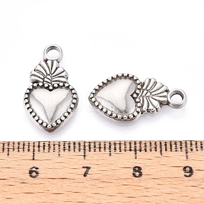 304 Stainless Steel Pendants STAS-T065-26B-P-1
