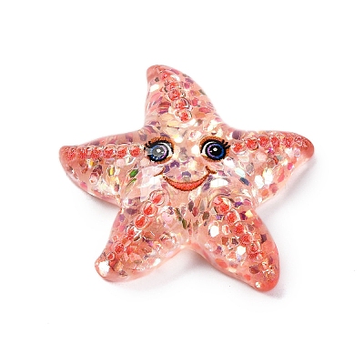 Marine Organism Theme Resin Cabochons RESI-Q010-01E-1