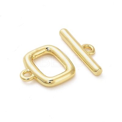 Brass Toggle Clasps KK-M314-07G-1