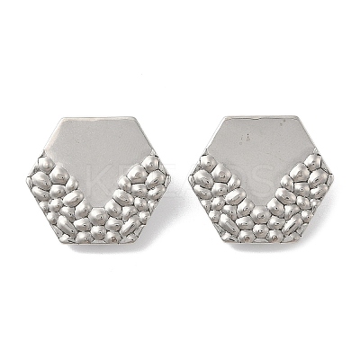 304 Stainless Steel Stud Earrings Findings LS-EJEW-R151-01P-02-1