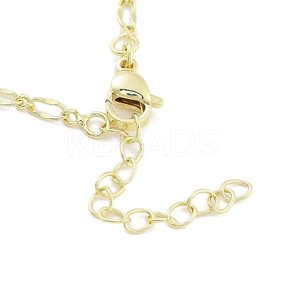 Brass Micro Pave Clear Cubic Zirconia Pendant Necklaces NJEW-B101-03G-01-1