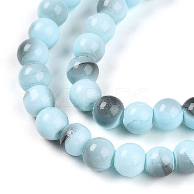 Baking Paint Glass Beads X1-DGLA-N013-8mm-03-1
