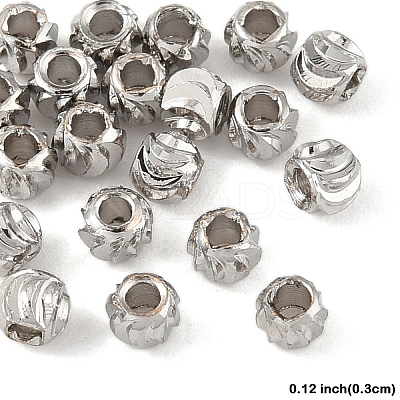20Pcs Brass Spacer Beads KK-YW0003-18A-P-1
