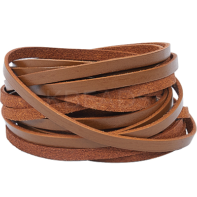 Flat Cowhide Leather Jewelry Cord LC-GF0001-10A-02-1