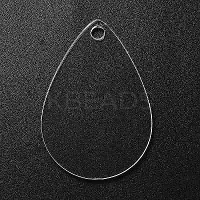 Transparent Acrylic Blank Pendants TACR-Z003-01D-1