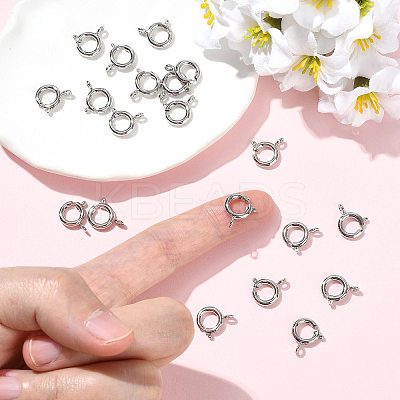 SHEGRACE Brass Spring Ring Clasps XGRPCN135-222P-1