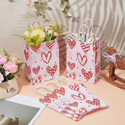 6Pcs Rectangle Paper Packaging Bags CARB-DJ0001-01-1