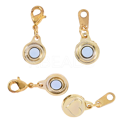10 Sets 2 Colors Zinc Alloy Magnetic Clasps PALLOY-CJ0001-140-1