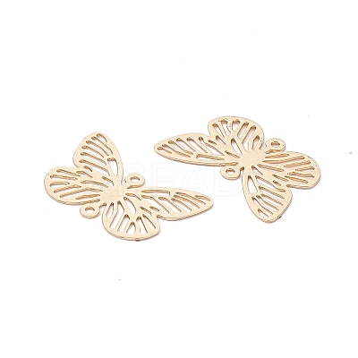Brass Filigree Connector Charms KK-B064-03LG-1