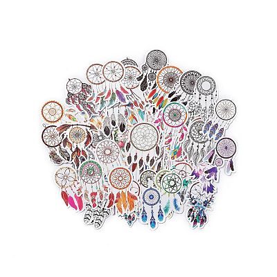 50Pcs 50 Styles PET Stickers Sets STIC-P003-01-1