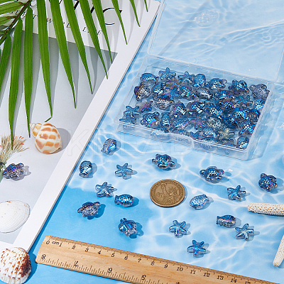 DIY Tortoise Starfish Fidh Beads Findings Kits DIY-NB0013-92-1