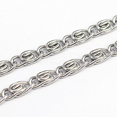 Tarnish Resistant 304 Stainless Steel Lumachina Chains CHS-O005-25B-1