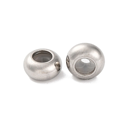 202 Stainless Steel Beads STAS-P238-10P-A-1