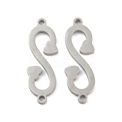 Non-Tarnish 304 Stainless Steel Connector Charms STAS-P344-13P-1