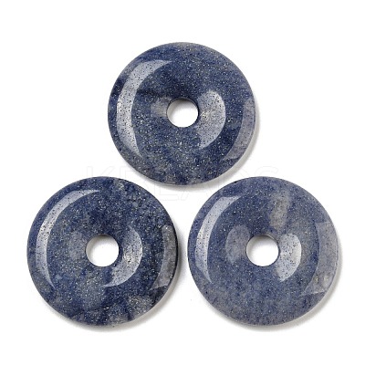 Dyed & Heated Natural Blue Aventurine Pendants G-G132-02A-02-1