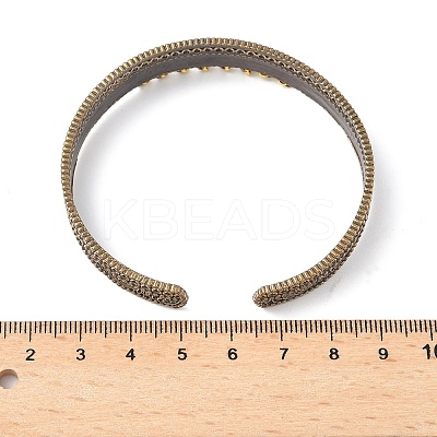 Alloy Cuff Bangles for Women BJEW-B129-01-1