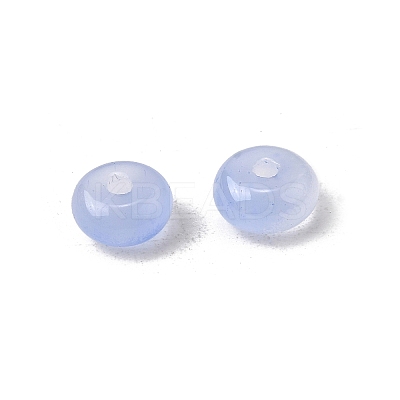 Baking Paint Imitation Jade Glass Beads DGLA-C005-A01-3x6mm-05-1