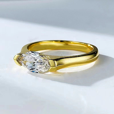 Alloy with Clear Cubic Zirconia Finger Rings FS-WGD7F1A-03-1