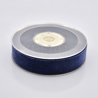 Polyester Velvet Ribbon for Gift Packing and Festival Decoration SRIB-M001-23mm-370-1