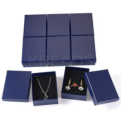 Rhombus Textured Cardboard Gift Storage Boxes CON-TAC0010-03A-02-1