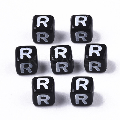 Opaque Acrylic Beads SACR-N002-01R-1