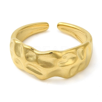 304 Stainless Steel Open Cuff Rings for Women RJEW-Z043-01B-1