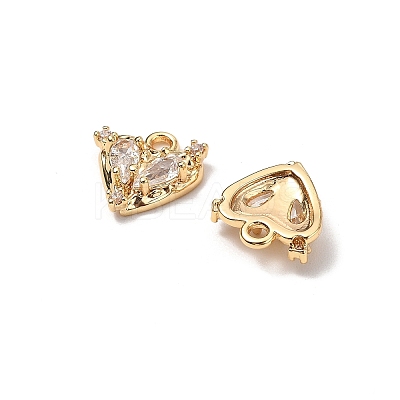 Brass Micro Pave Cubic Zirconia Pendants KK-A259-17G-01-1