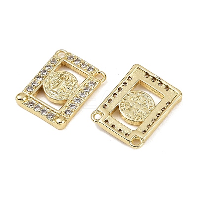 Brass Micro Pave Cubic Zirconia Pendants KK-S526-05G-B-1