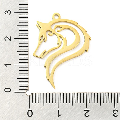 304 Stainless Steel Pendants STAS-Q255-06G-1