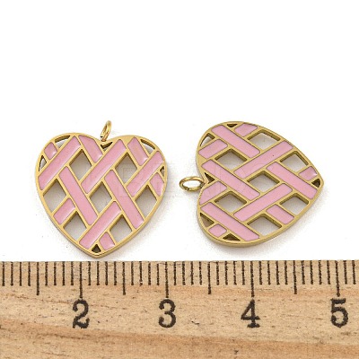 316 Surgical Stainless Steel Enamel Pendants STAS-M073-09A-02G-1