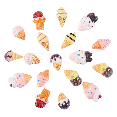 50Pcs 10 Styles Resin Decoden Cabochons RESI-CJ0001-230-1
