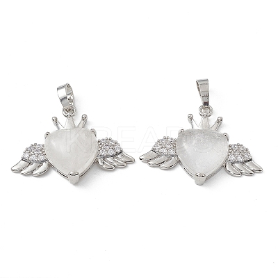 Natural Quartz Crystal Pendants G-P492-02P-22-1