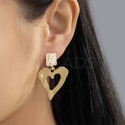 10Pcs Square Brass Cubic Zirconia Stud Earring Findings KK-AR0004-03-1