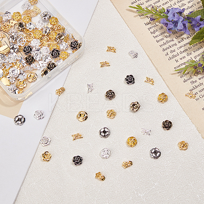160 Pcs Alloy Cabochons MRMJ-OC0001-66-1
