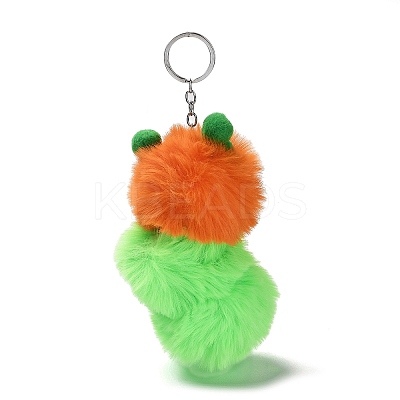 Cute Plush Cloth Worm Doll Pendant Keychains LS-KEYC-P014-B01-1